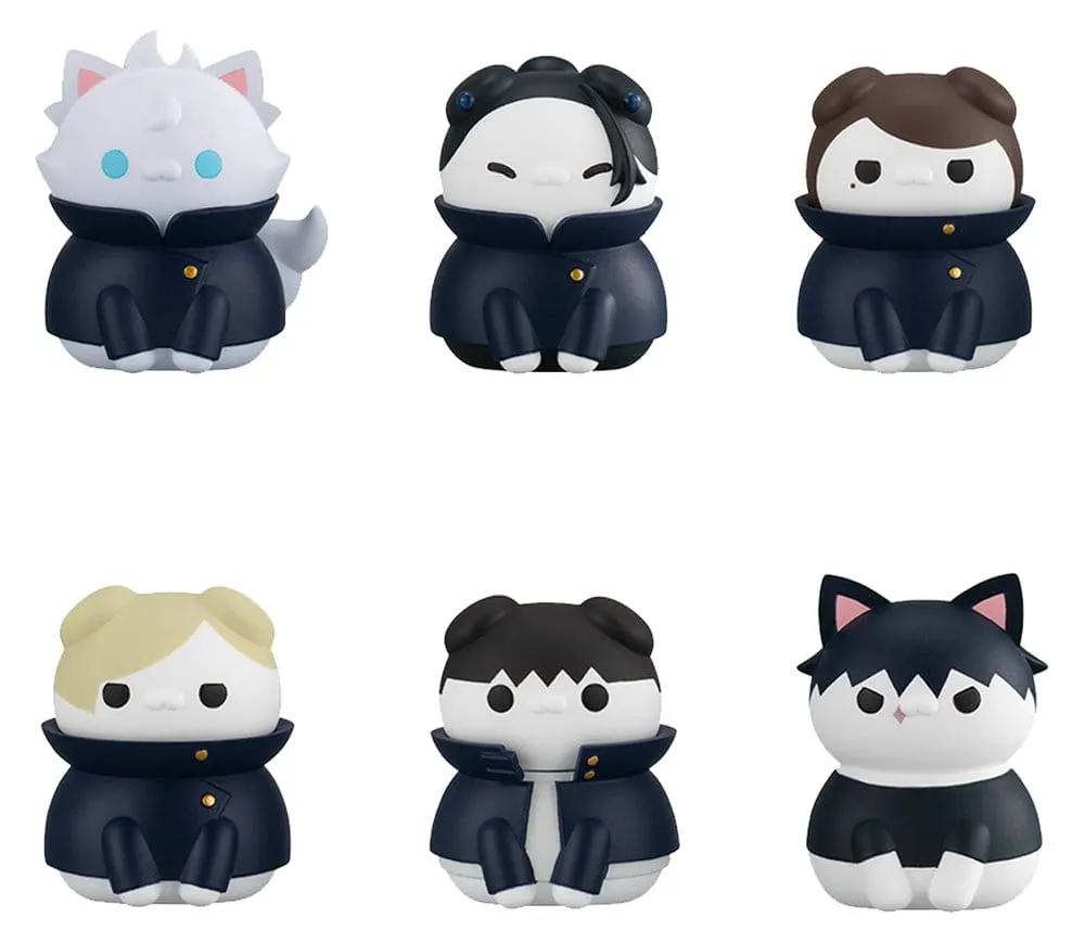 Jujutsu Kaisen Mega Cat Project Jujutsu Cats Hidden Inventory/Premature Death Ver. Mini Figures 3 cm Blind Box Display (8) (Repeat)